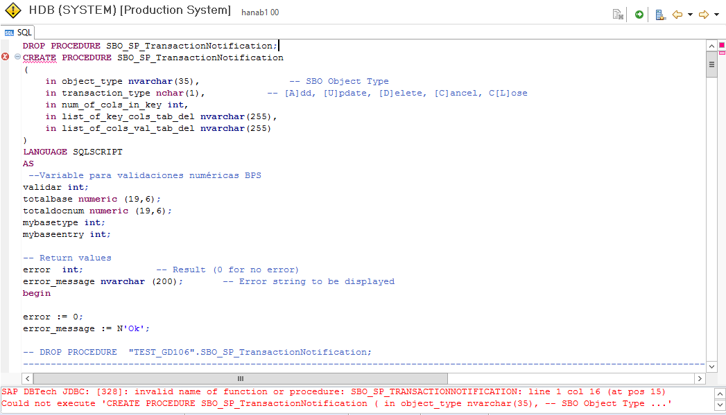 Error En Transaction Notification Sap Business One Ayuda Sap
