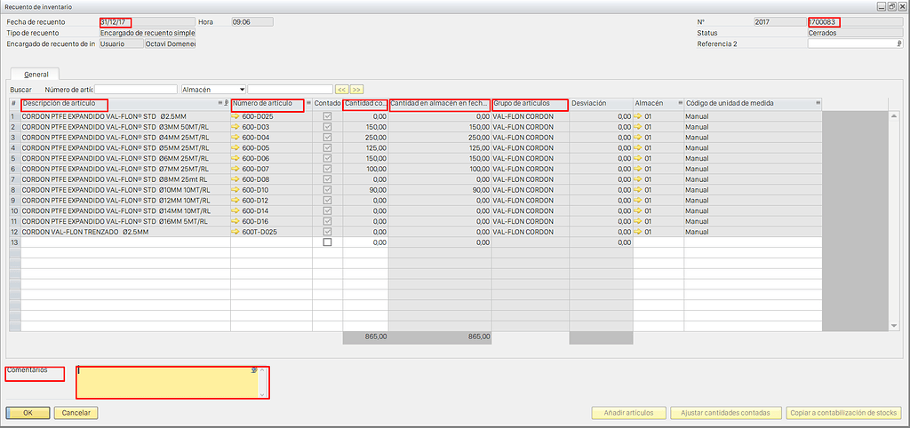 Como crear un Layout en CR Recuento de Inventario - SAP  