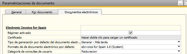 Parametrizaciones de documento